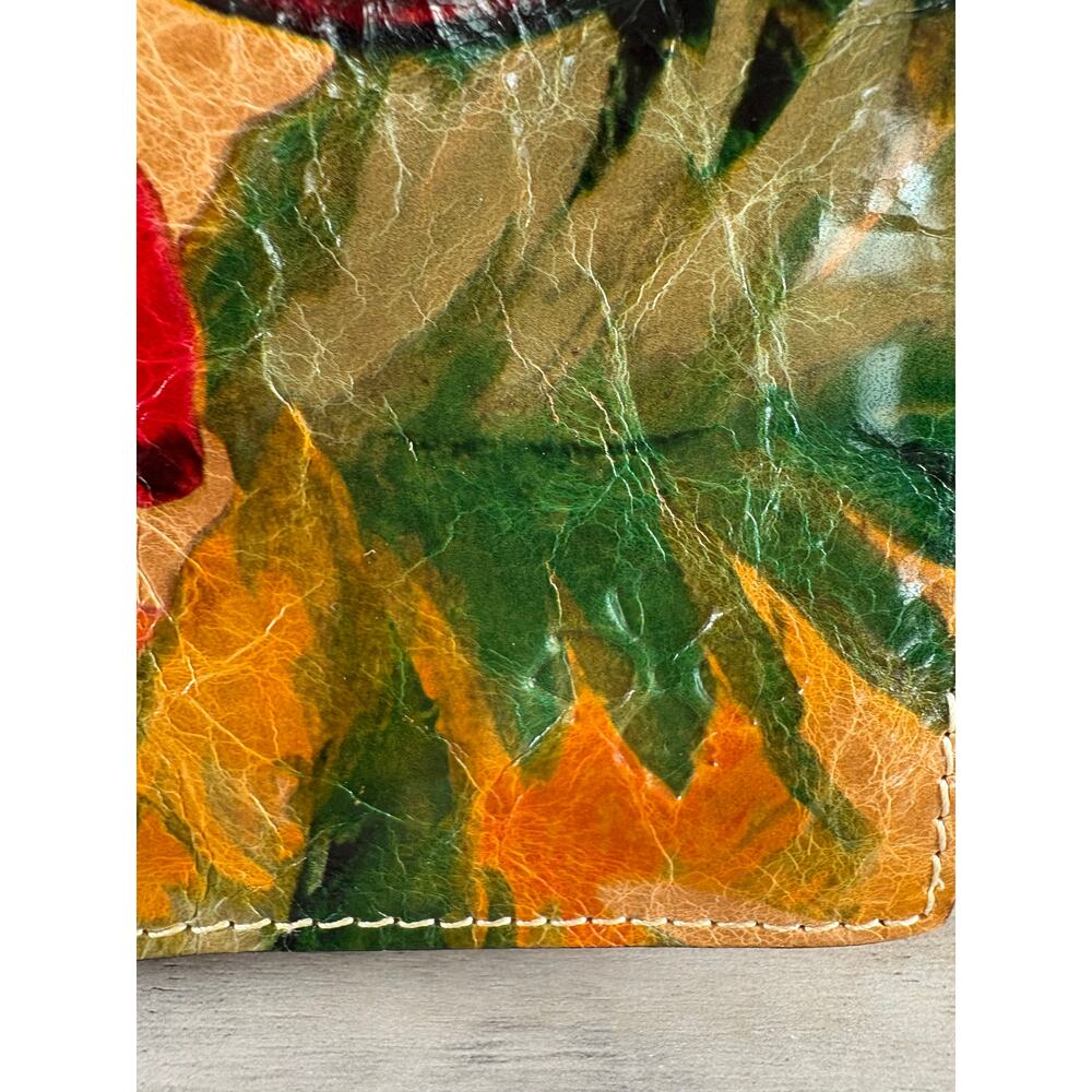 Patricia Nash Van Sannio Floral Leather Crossbody Bag Clutch Colorful‎ Trifold - Picture 3 of 8